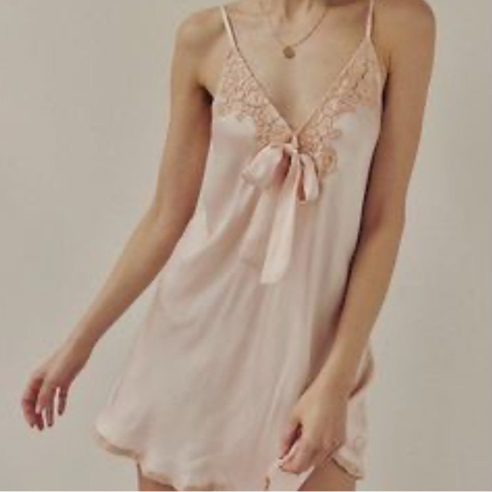 Free People Bali Coco Slip Mini Dress